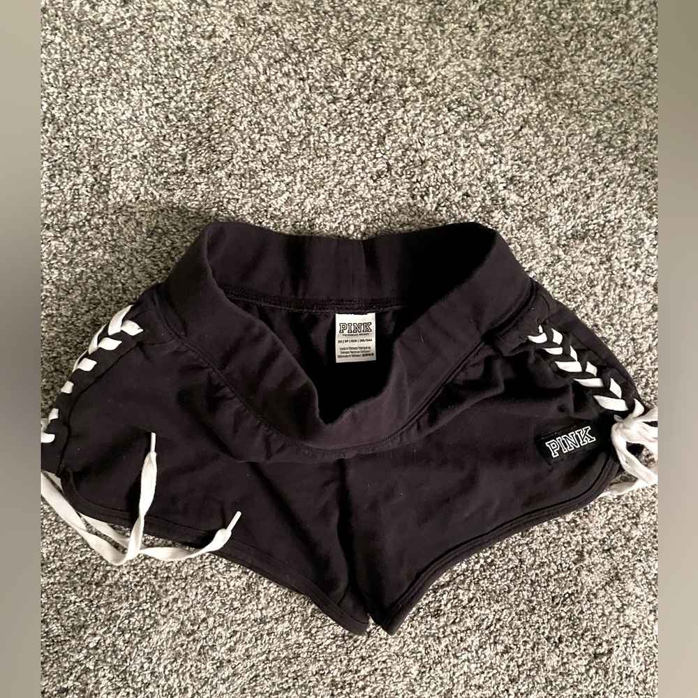 2/$20 Pink by Victoria’s Secret lounge athletic short black, size XS